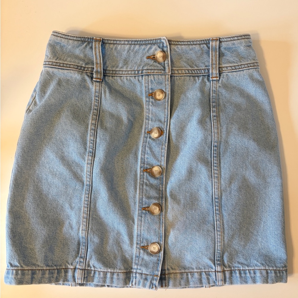 Sezane Savine Skirt - Bleach, Size 38/6 A-line